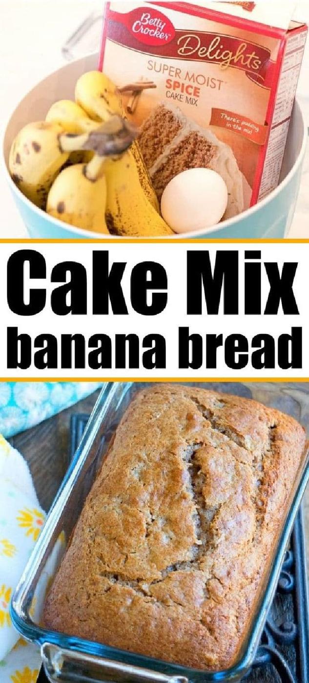cake mix banana bread