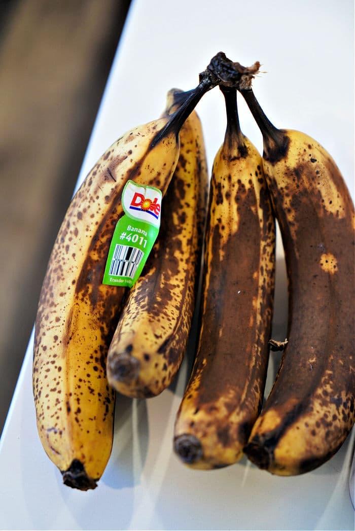 overripe bananas