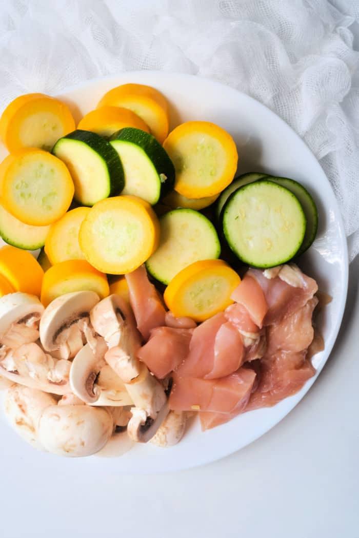 chicken and vegetables air fryer