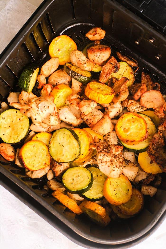 Air Fryer Chicken and Vegetables