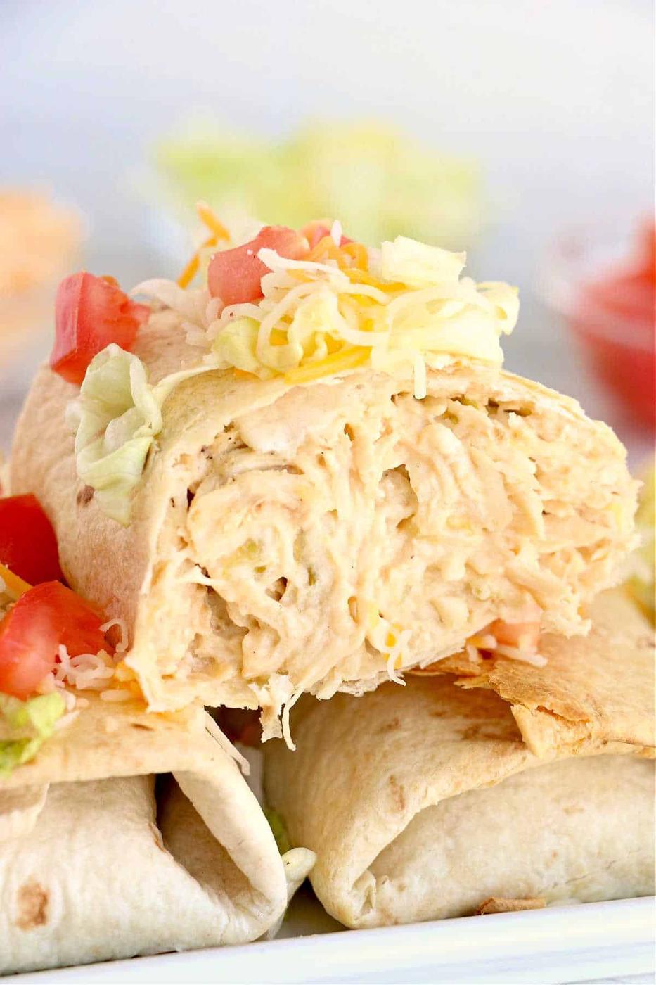 Chicken Air Fryer Chimichanga