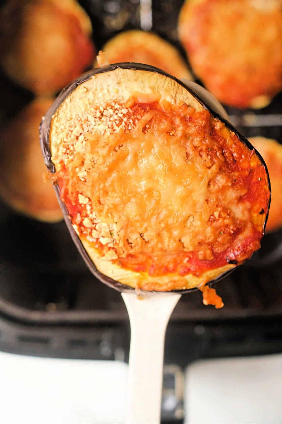 Air Fryer Eggplant Parm No Breadcrumbs
