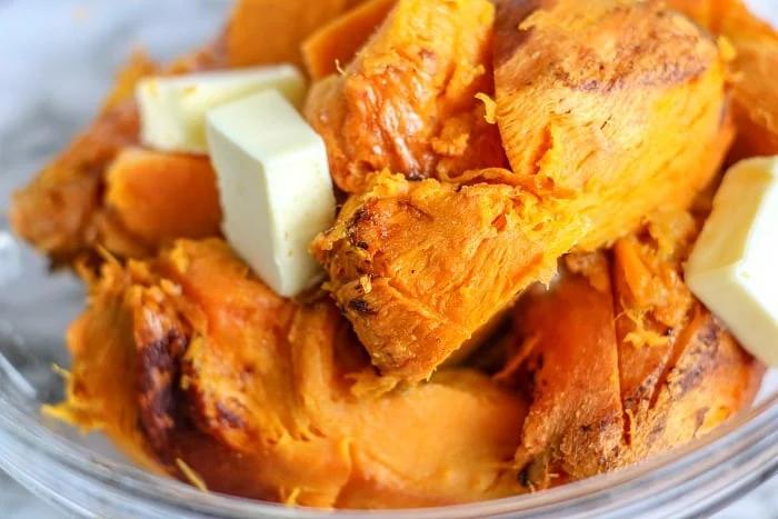 mashed sweet potatoes