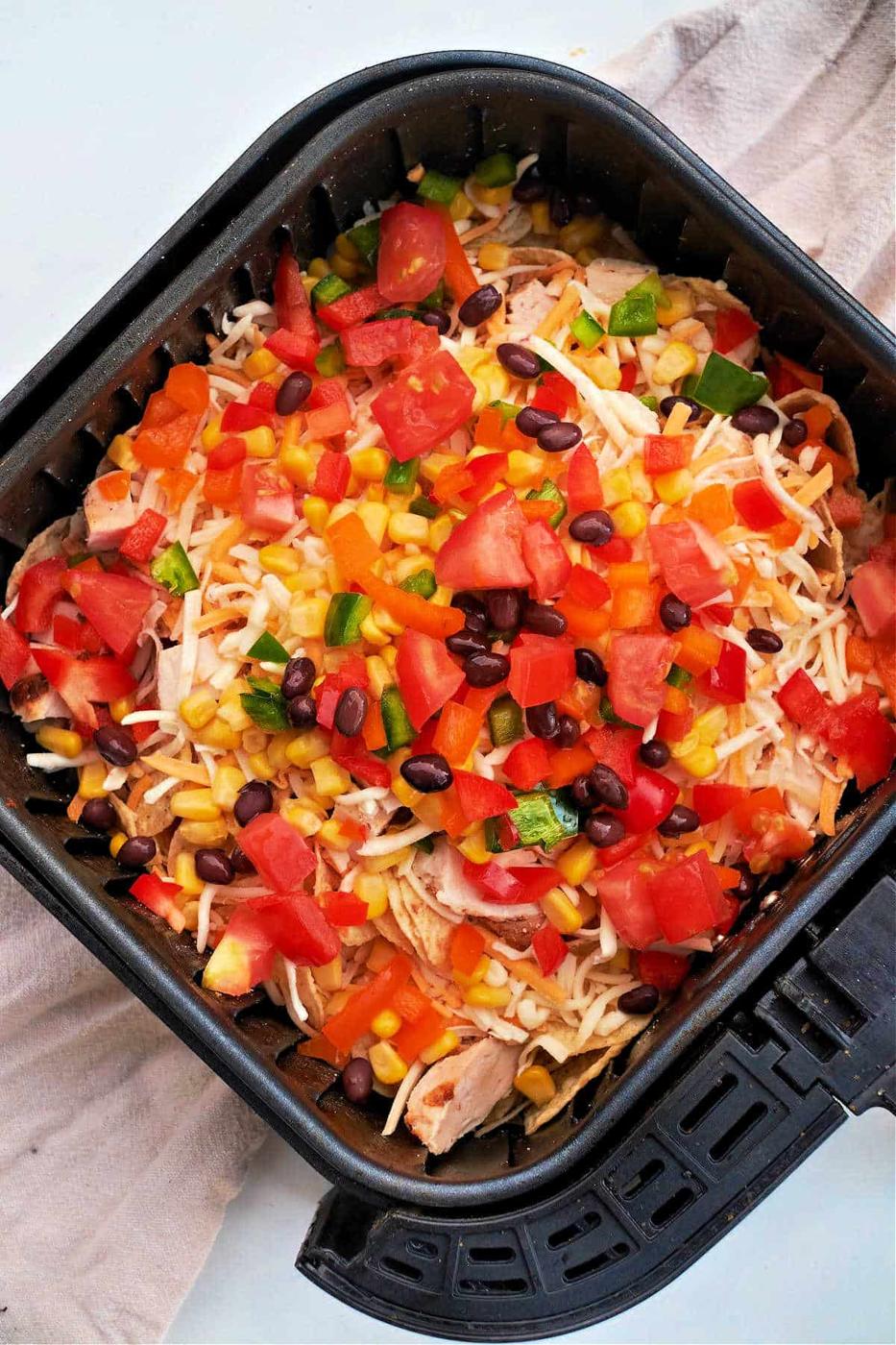 Ninja Air Fryer Chicken Nachos