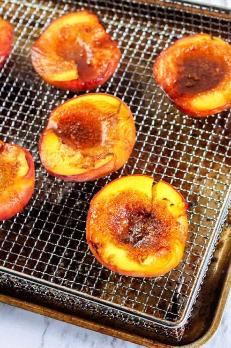 Air Fryer Peaches