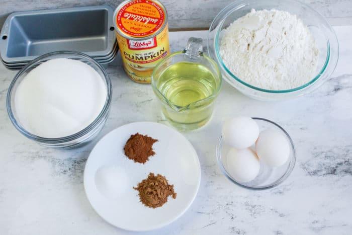 pumpkin bread ingredients