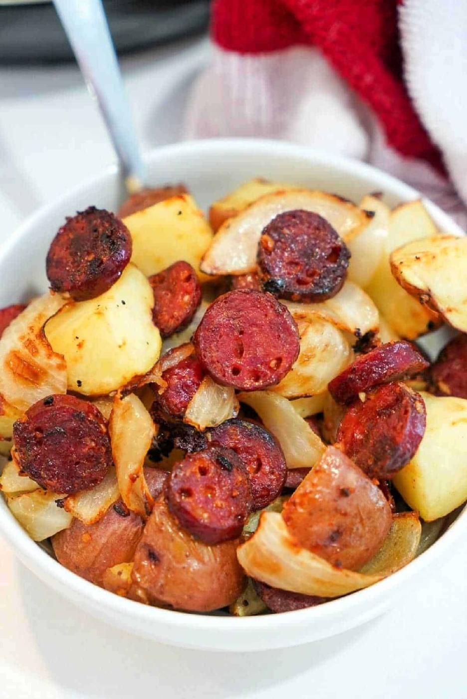 Air Fryer Sausage and Potatoes