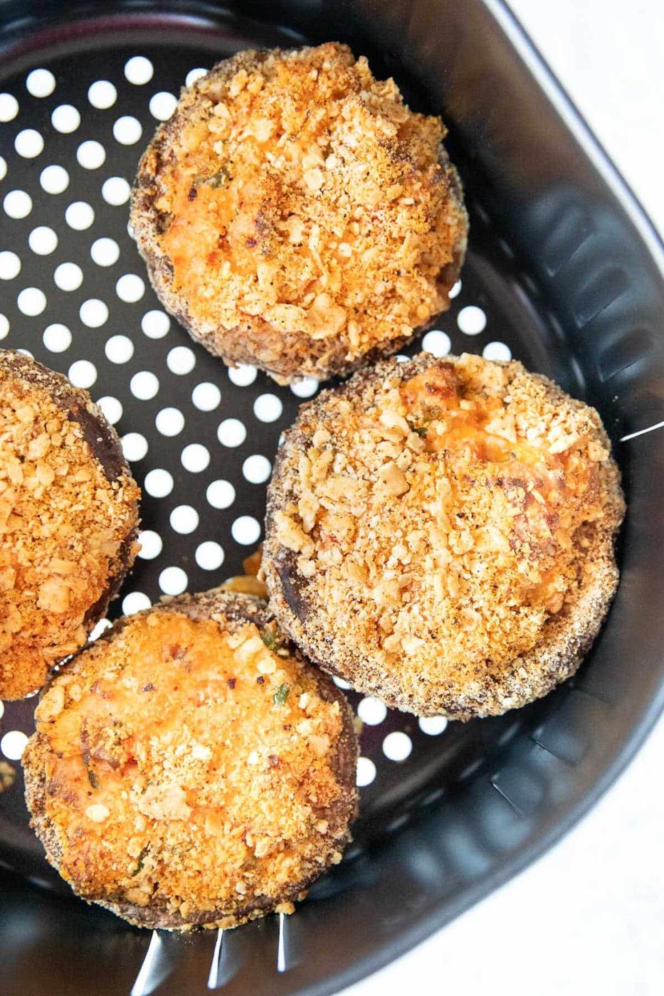 Air Fryer Stuffed Mushrooms
