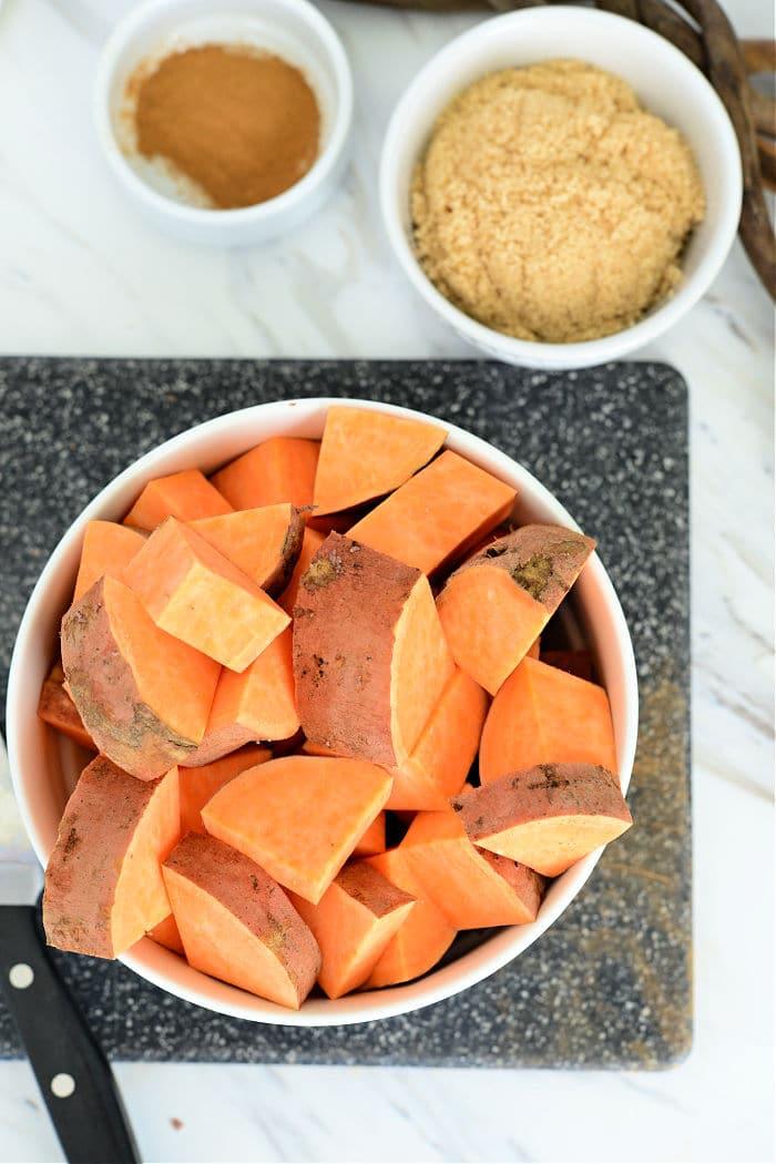 sweet potatoes cubes