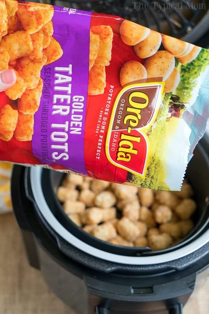 air fryer frozen tater tots