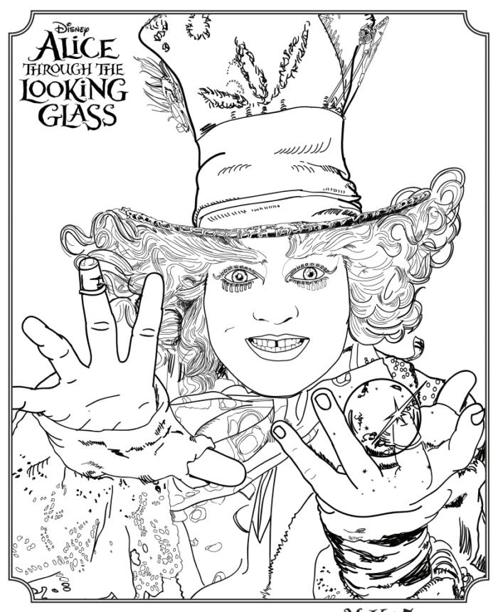 Alice Through The Looking Glass Free Printables