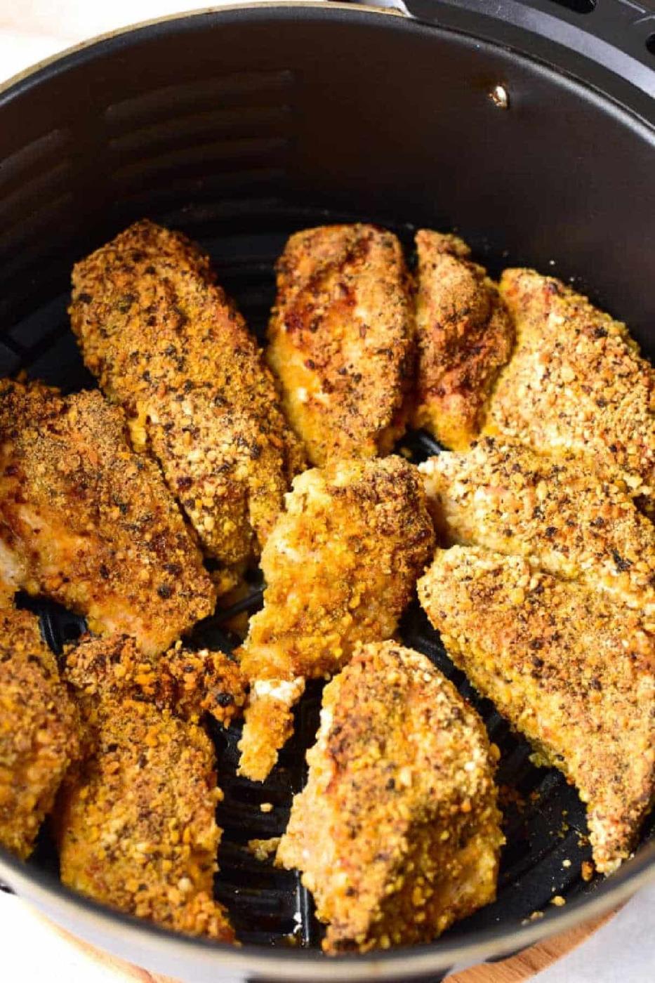 air fryer Almond Crusted Chicken
