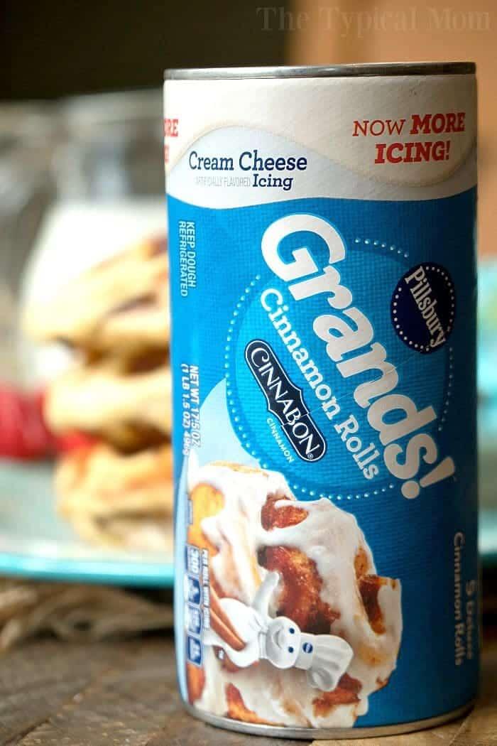 waffles with cinnamon rolls