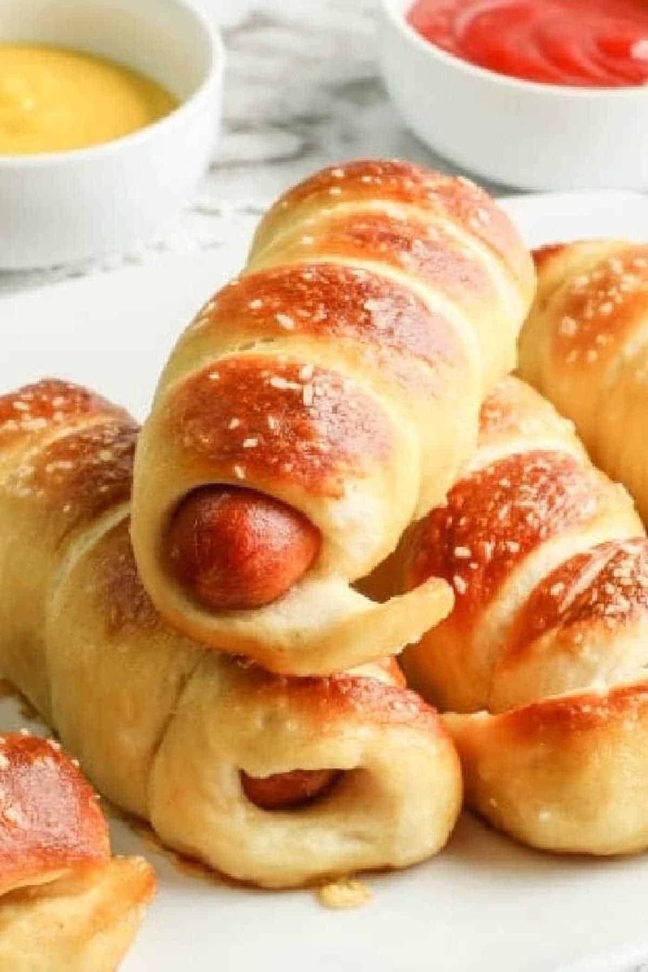 Copycat Auntie Anne’s Pretzel Dogs