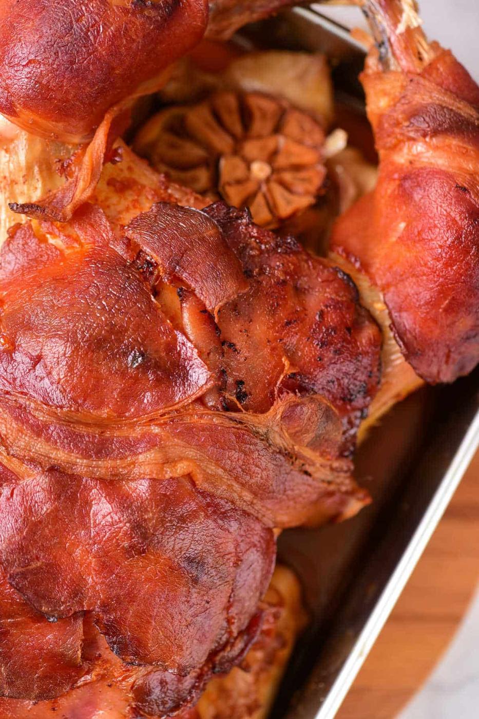 Stuffed Chicken Wrapped in Bacon
