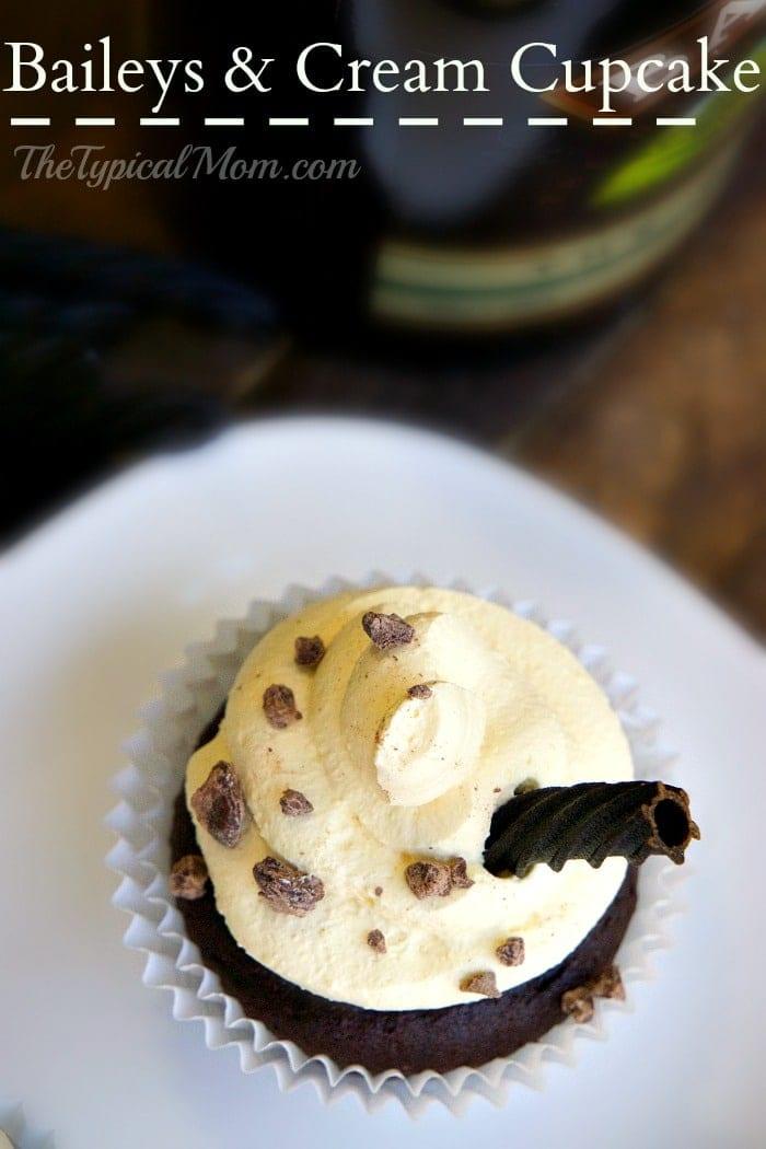 Alcohol Infused Baileys and Cream Cupcakes