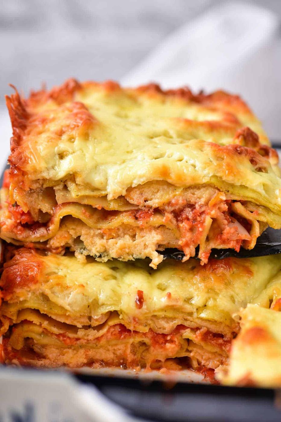 Easy Lasagna with Frozen Ravioli