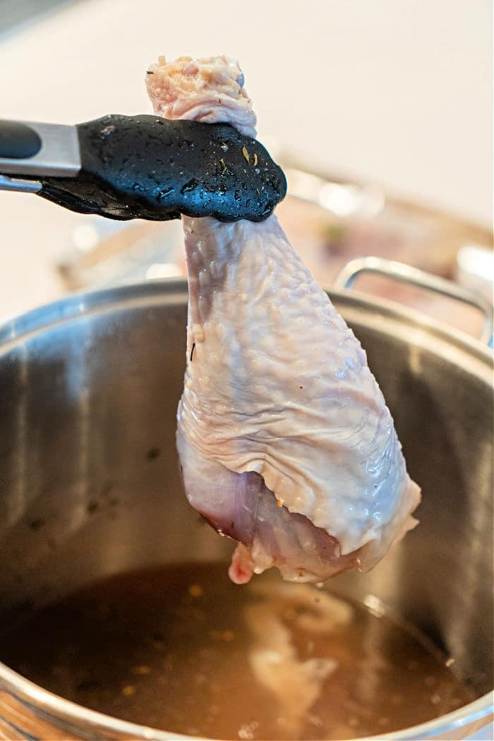 Baked Turkey Legs Wrapped in Foil