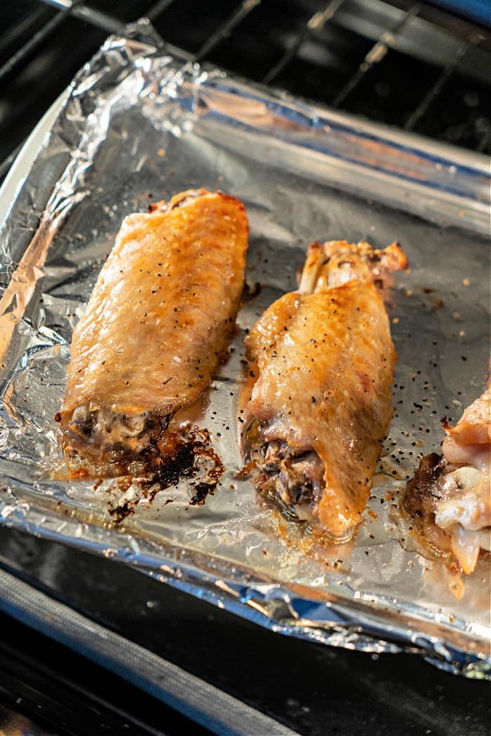 Turkey Wings in the Oven