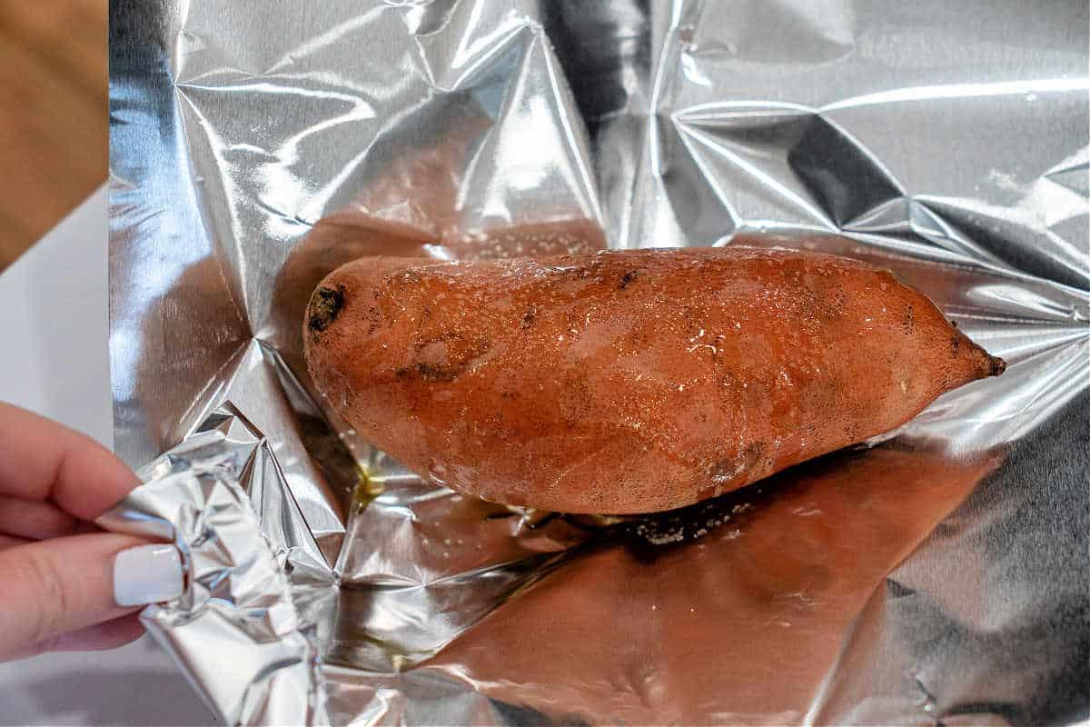 Sweet Potato in Toaster Oven