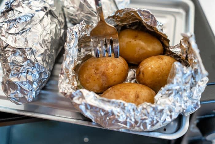 petite potatoes in toaster oven