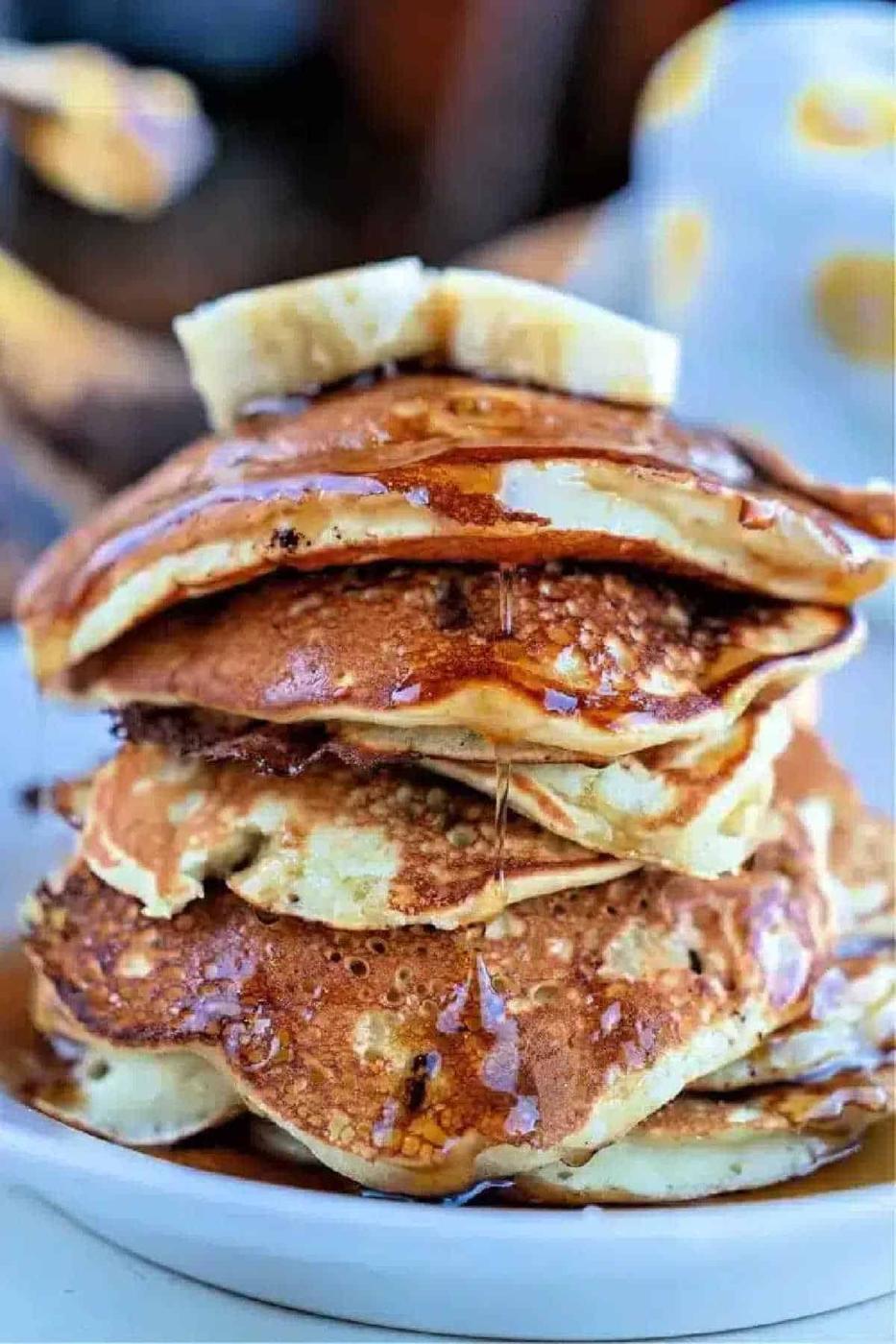 Banana Chocolate Chip Pancakes
