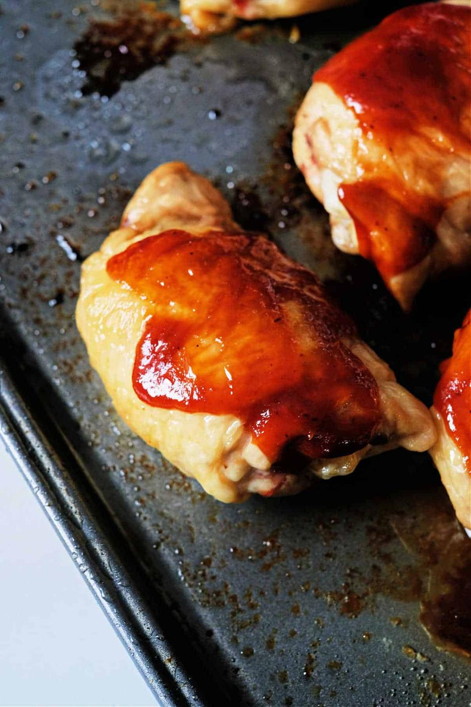 BBQ Baked Chicken Thighs in Oven