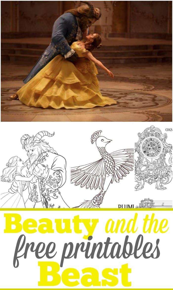 6 Beauty And The Beast Free Printables
