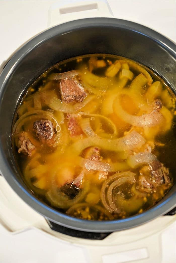 homemade beef stock