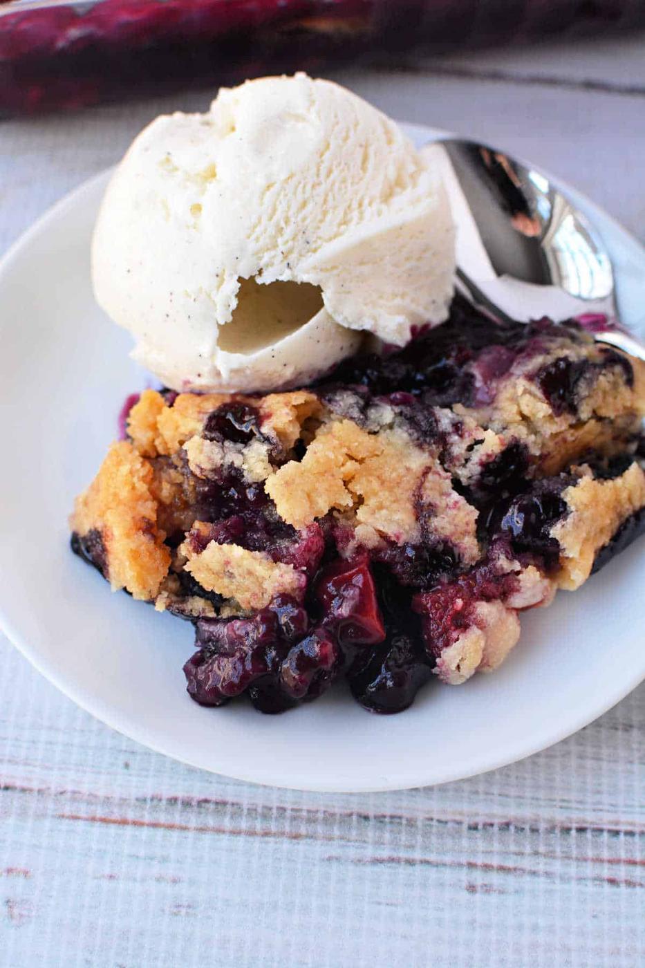 Berry Cobbler with Cake Mix