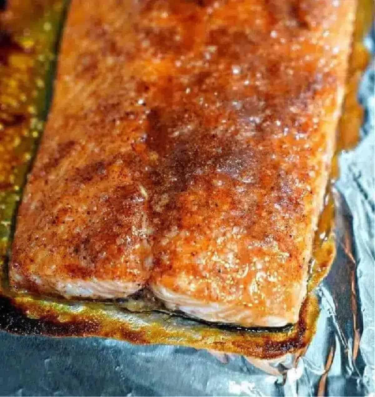 Baked Salmon with Dry Rub