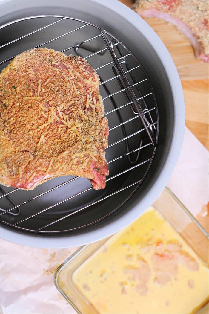 Ninja Foodi breaded Pork Chops