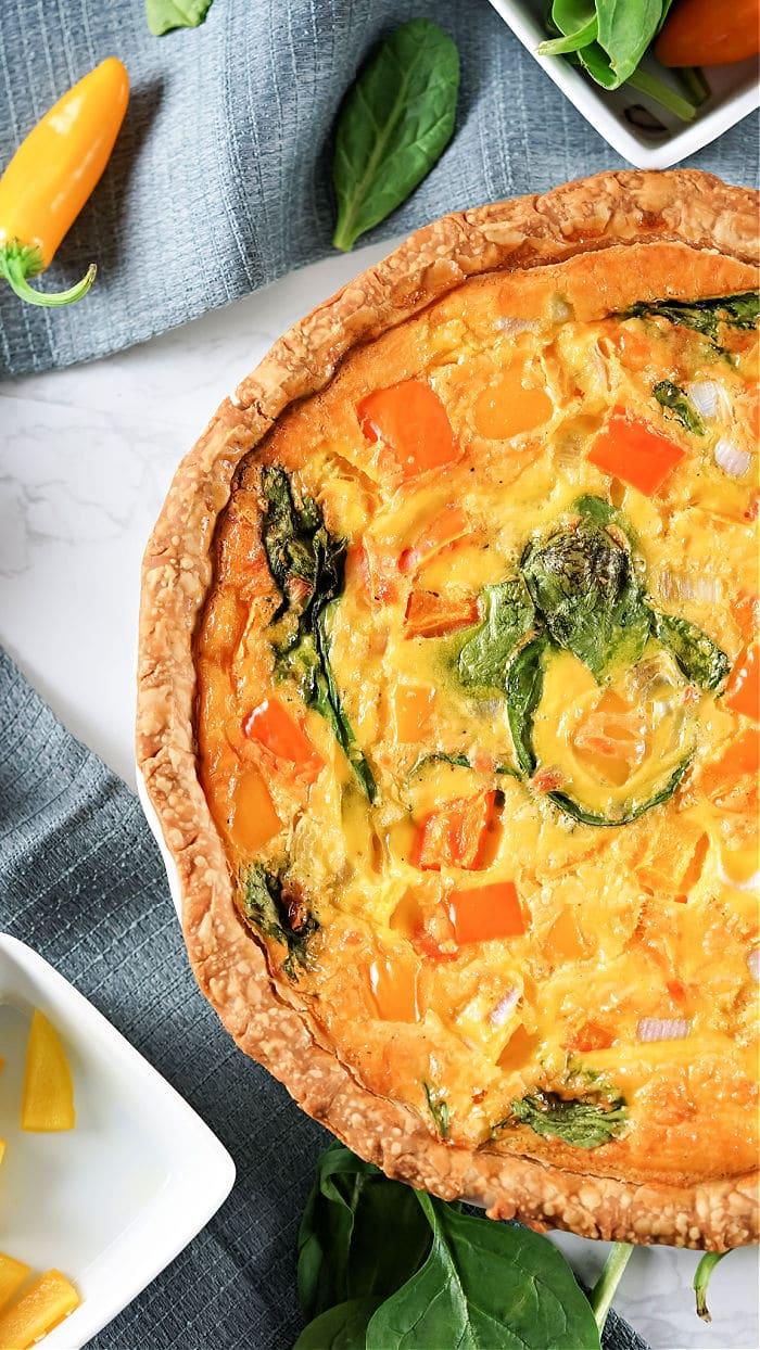 Bell Pepper Breakfast Quiche Recipe