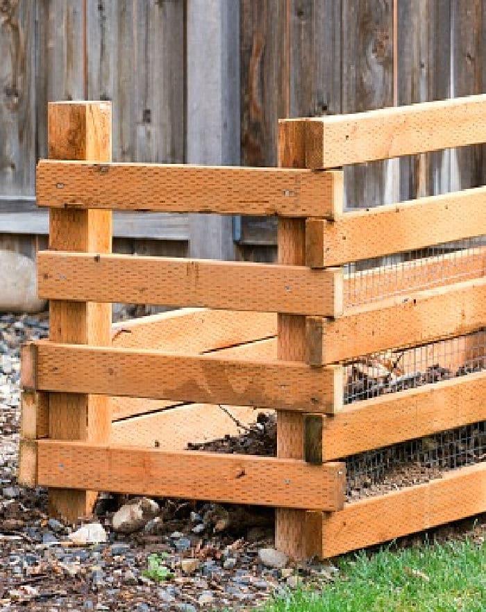 DIY Building a Compost Bin Outside