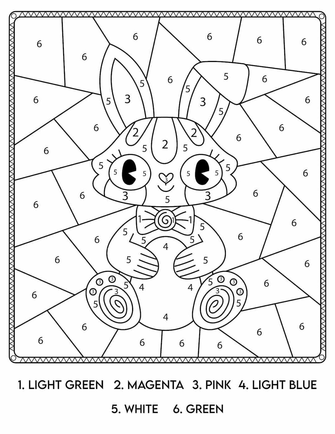 Free Bunny Coloring Pages