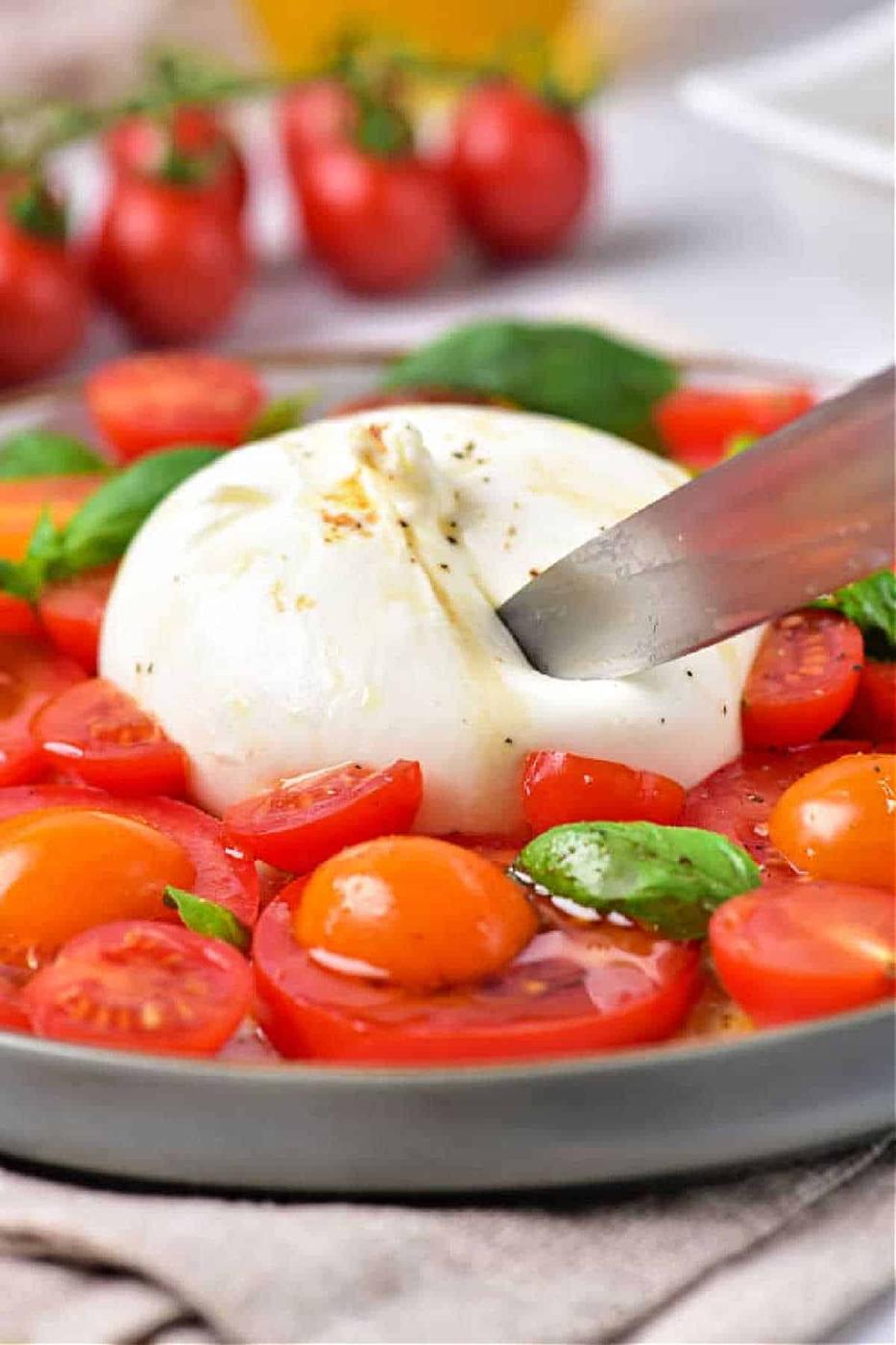 How to Make Burrata Caprese