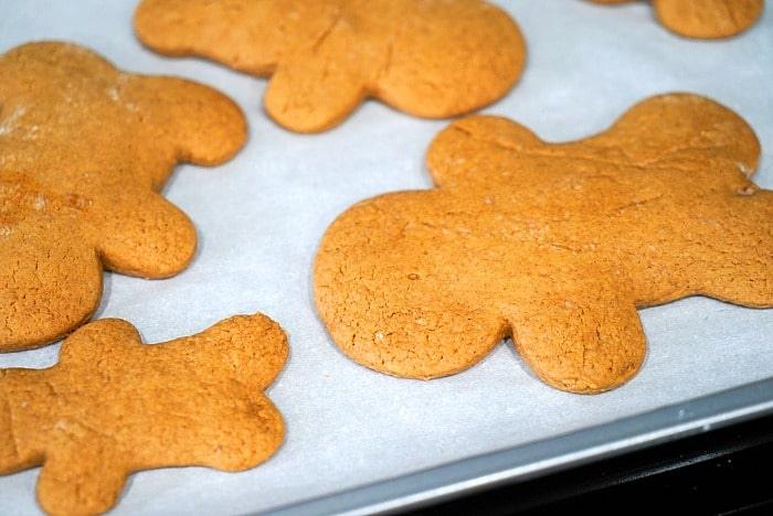 Gingerbread cookies, crafted from cake mix