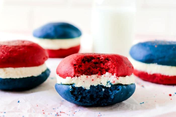 fourth of july Whoopie Pies