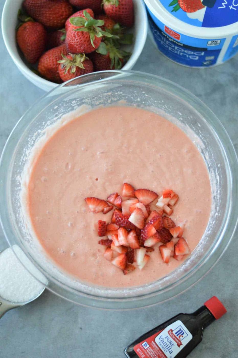 Strawberry Cake Mix Poke Cake