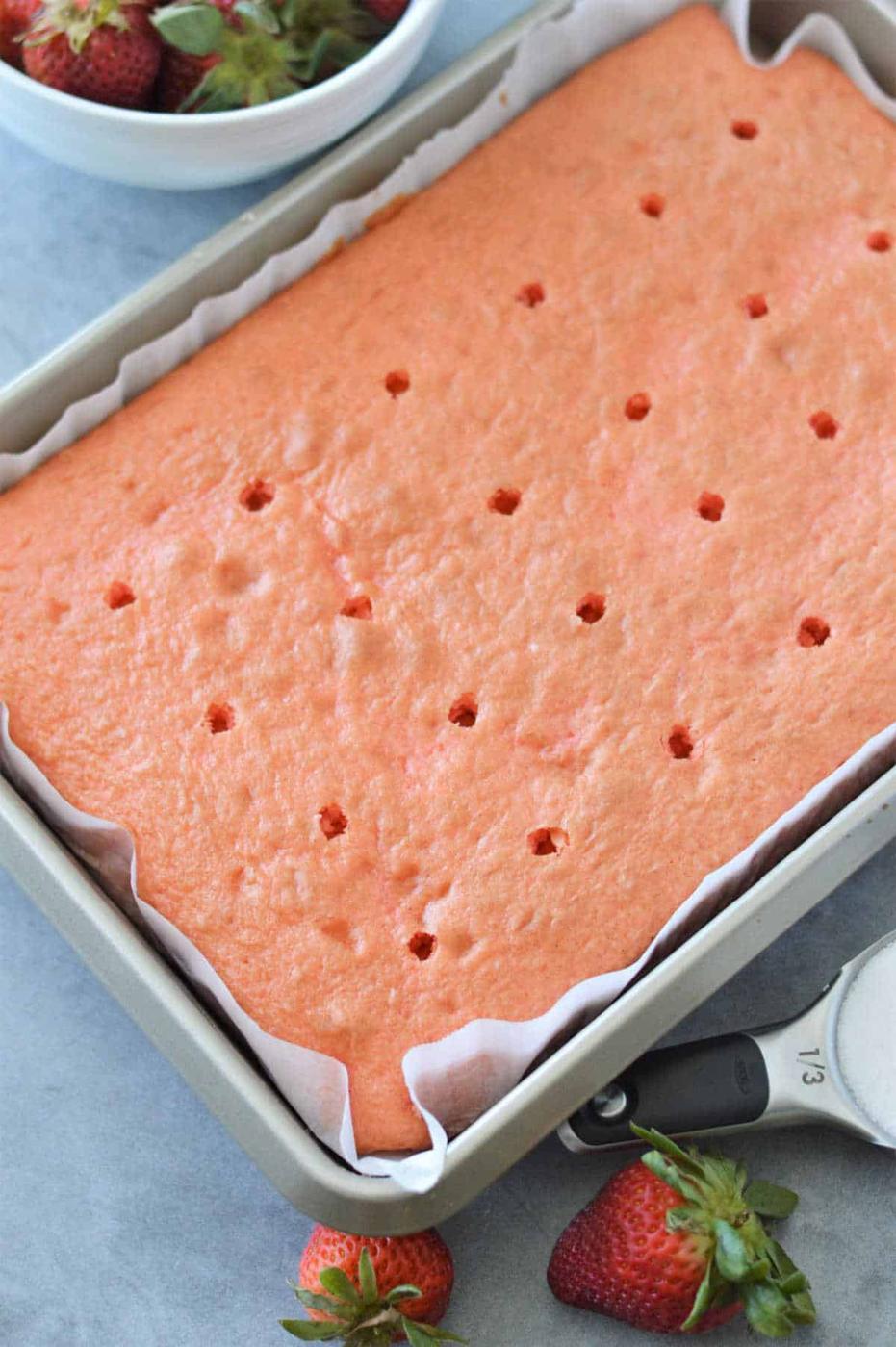 Strawberry Poke Cake