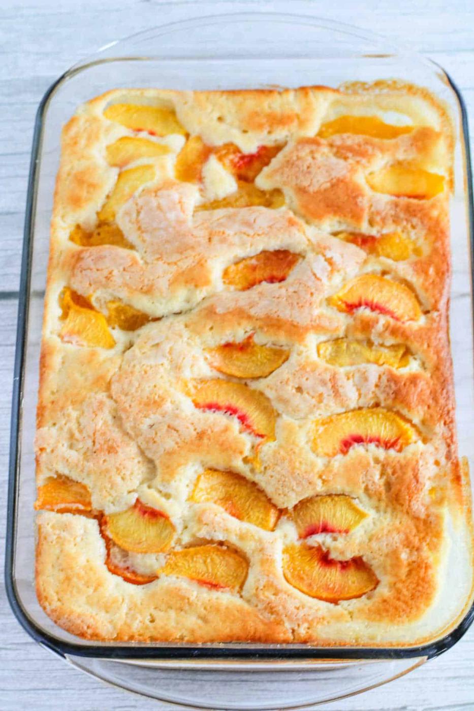 Peach Cake with Fresh Peaches