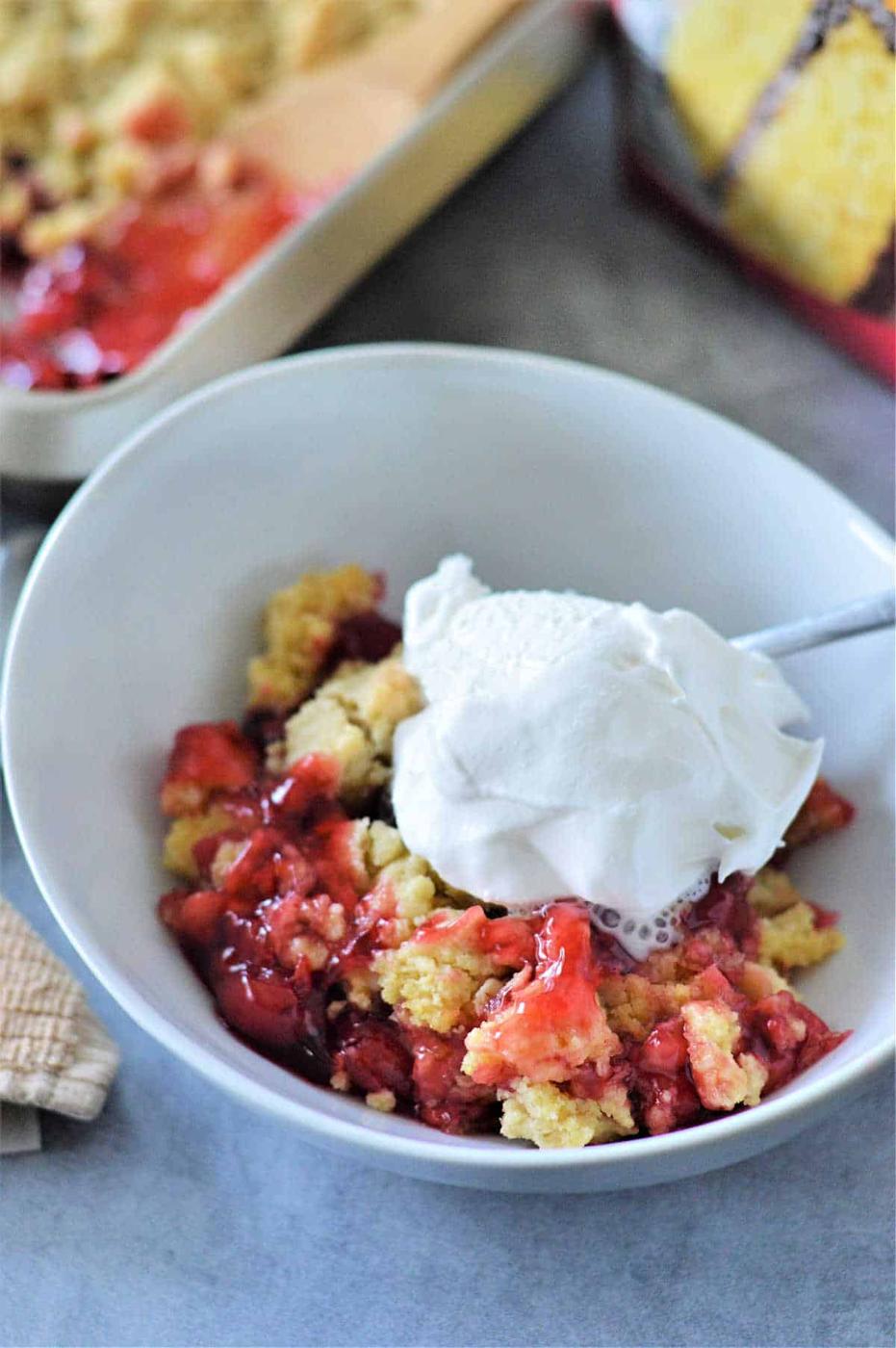 Cherry Cobbler Dump Cake