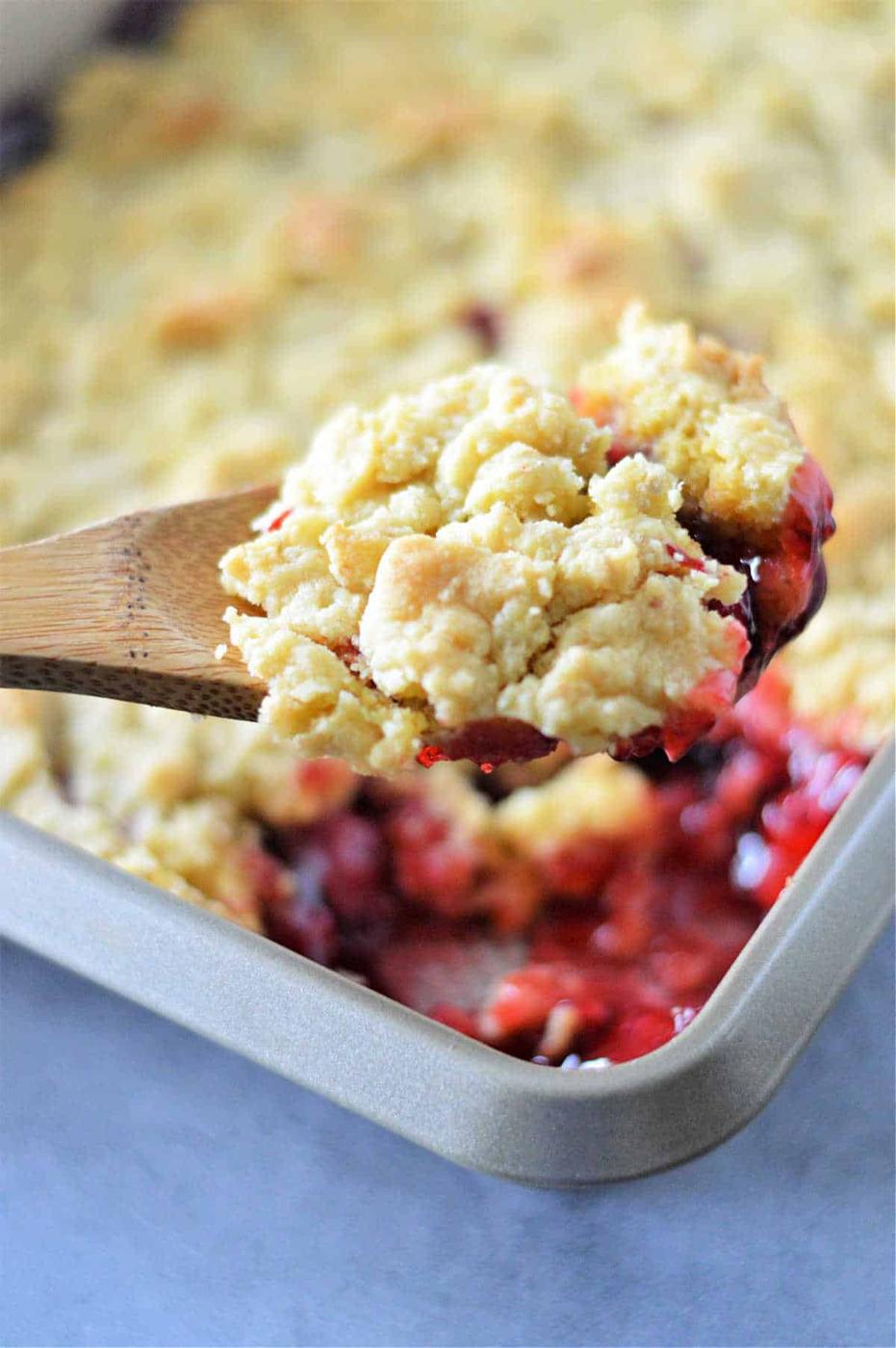 Cherry Cobbler with Cake Mix