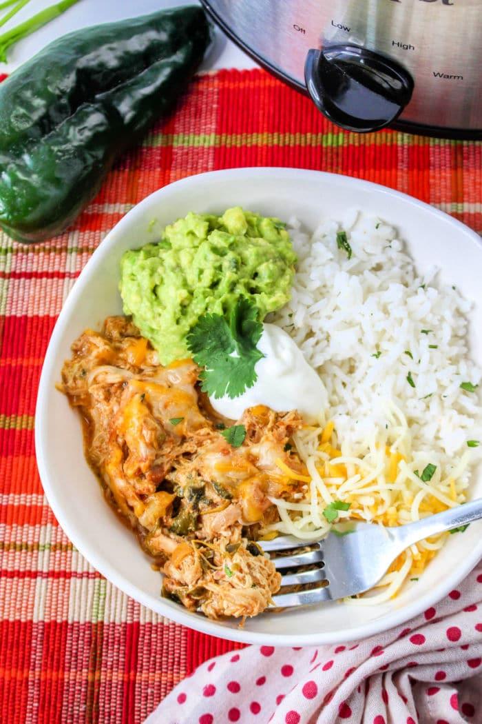 Slow Cooker Chicken Poblano