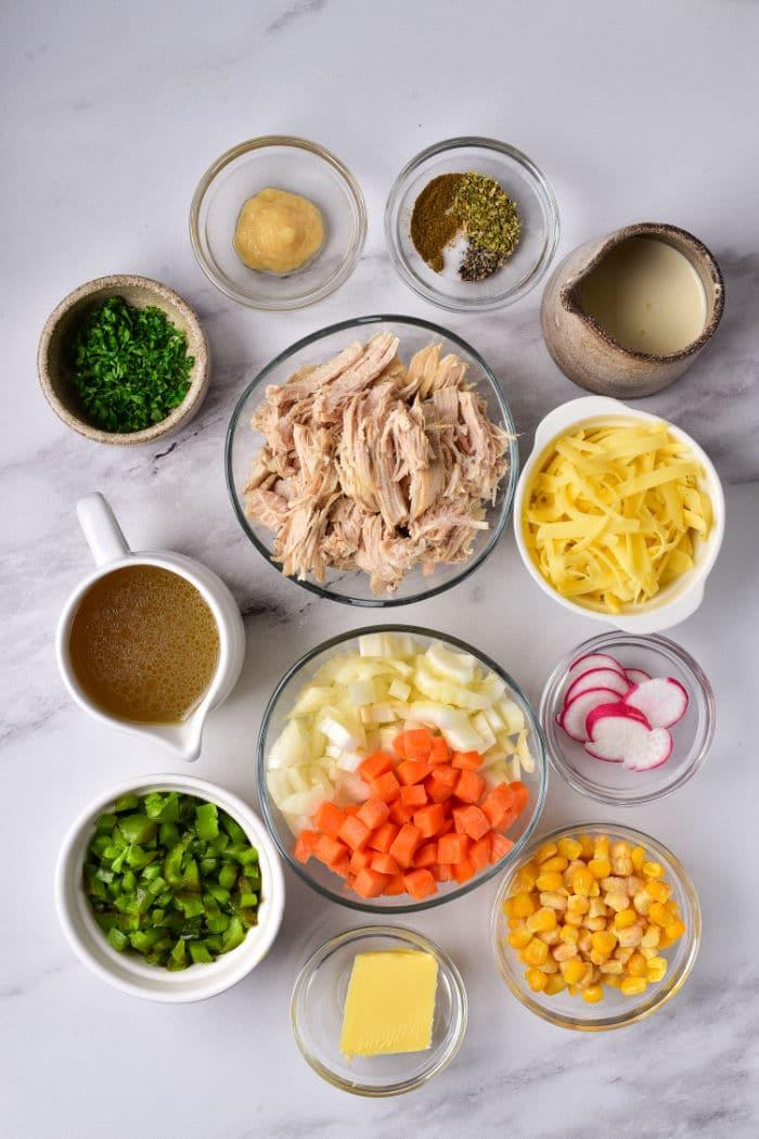 Poblano Soup with Chicken