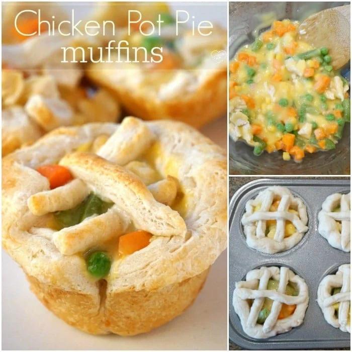 Chicken pot pie muffin recipe