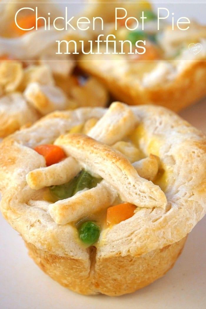 chicken pot pie muffins