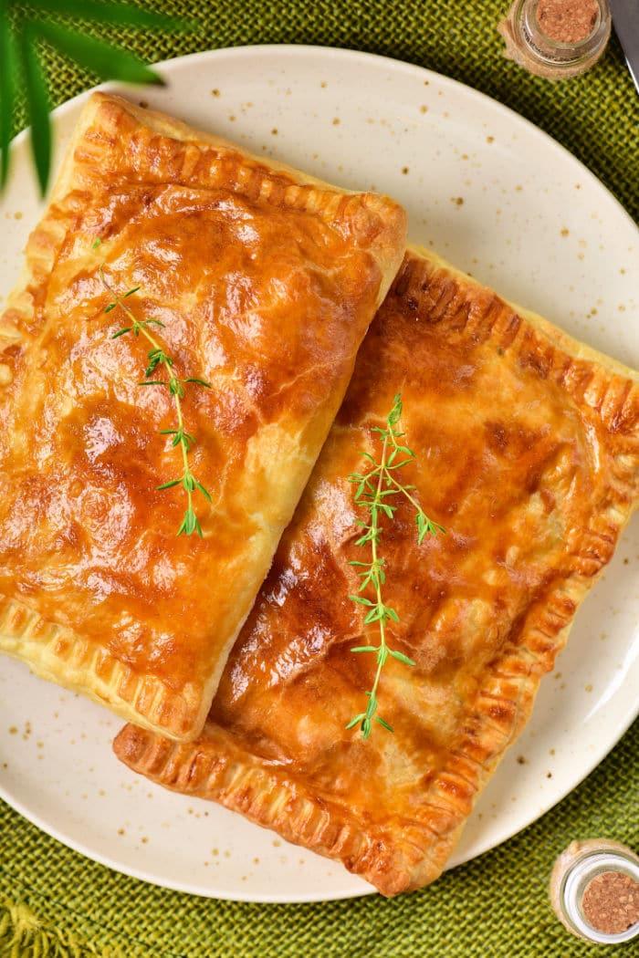Air Fryer Chicken Pot Pie Puff Pastry