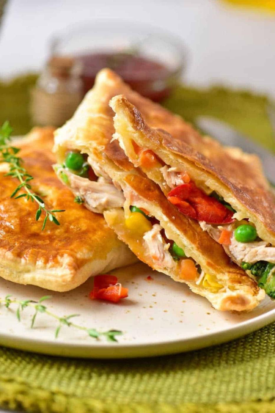 Mini Puff Pastry Chicken Pot Pie