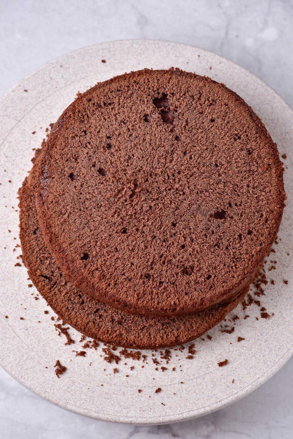 Kind of Cake with Layers of Coffee and Chocolate
